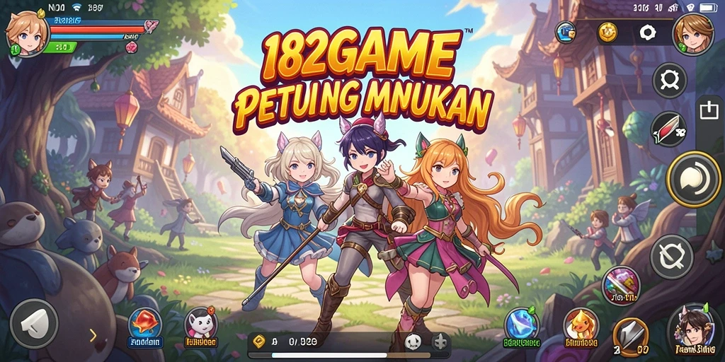 Tampilan gameplay <strong>182GAME</strong> dengan karakter Anime yang menarik.