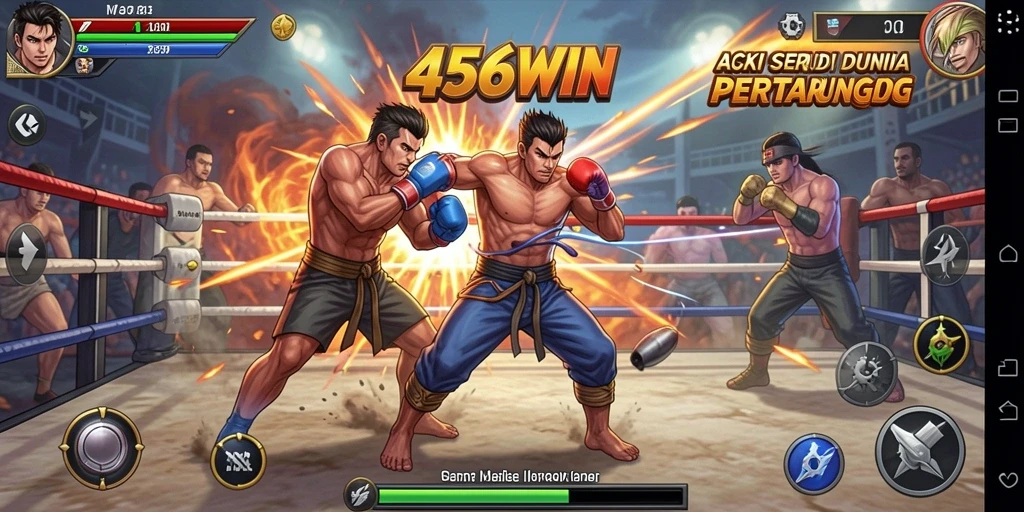Tampilan screenshot gameplay seru 456WIN dengan pertarungan intens.