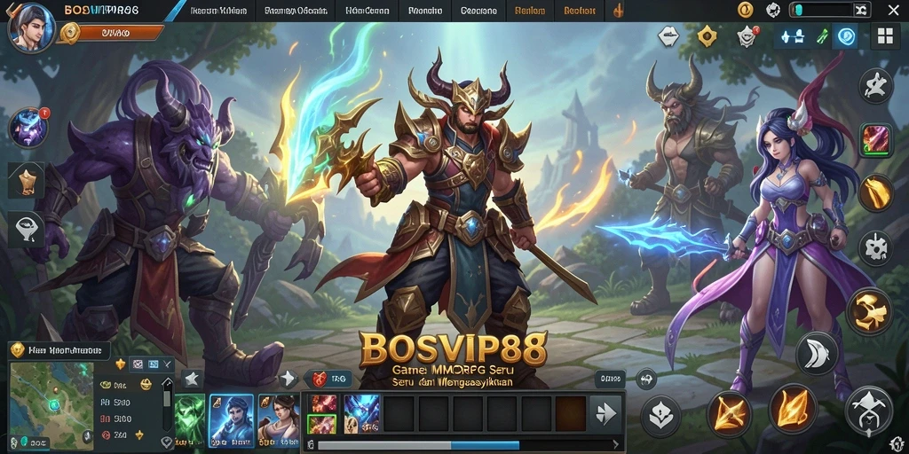 Tampilan gameplay seru dan menantang di BOSVIP88.