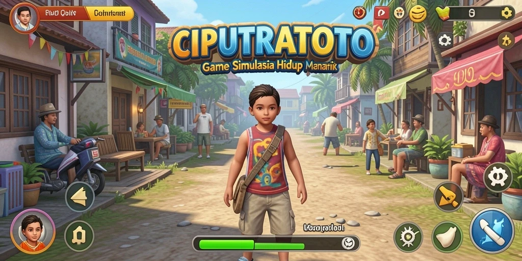 Gameplay menarik dalam CIPUTRATOTO yang menunjukkan interaksi karakter.