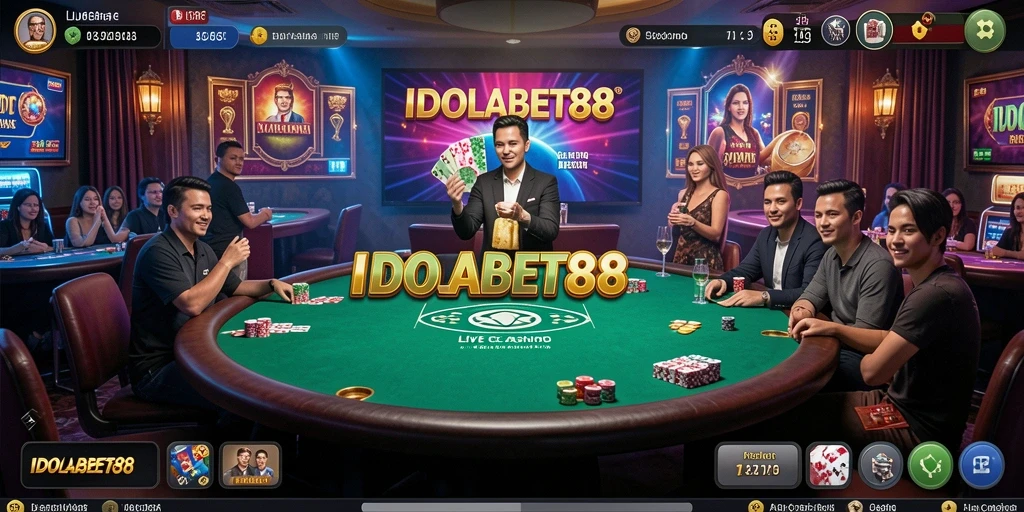 Tampilan screenshot <strong>IDOLABET88</strong> menunjukkan dealer profesional dan permainan yang mendebarkan.