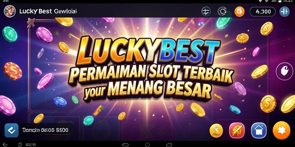 Menggambarkan gameplay utama LUCKYBEST dengan grafis yang menarik.