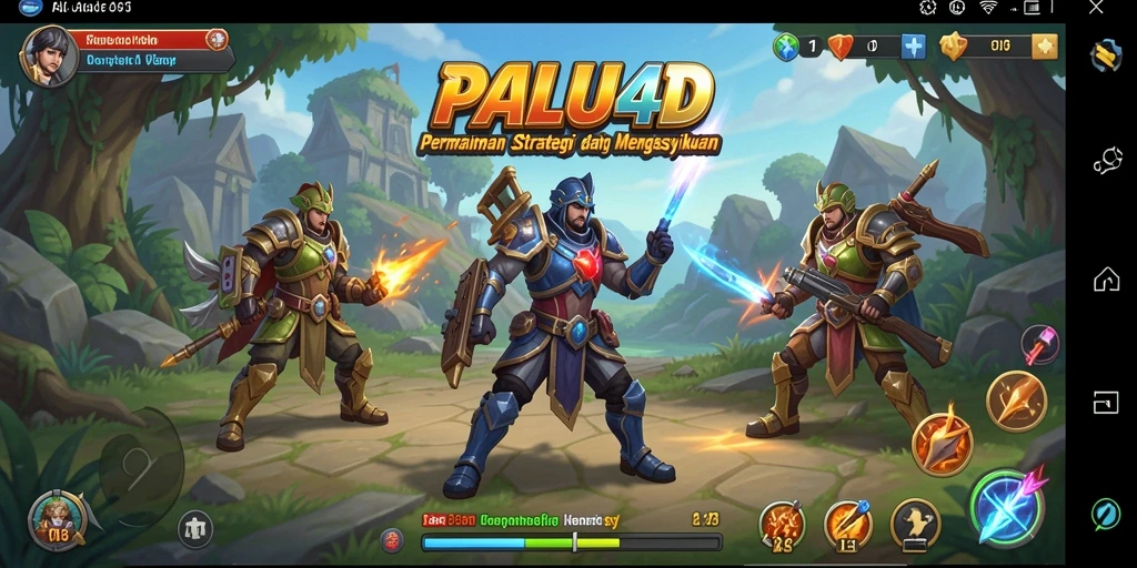 Tangkapan layar gameplay <strong>PALU4D</strong> menampilkan aksi pertempuran yang intens.