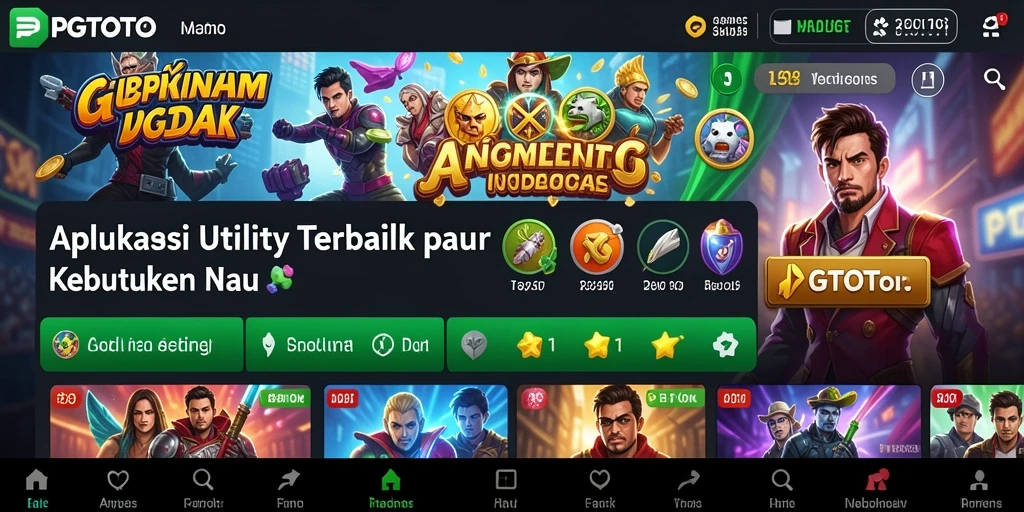 Screenshot utama PGTOTO menampilkan antarmuka pengguna yang intuitif.