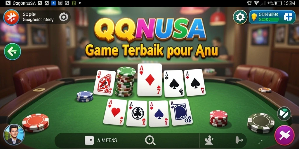 Screenshot gameplay Gaple di QQNUSA yang seru dan menarik.