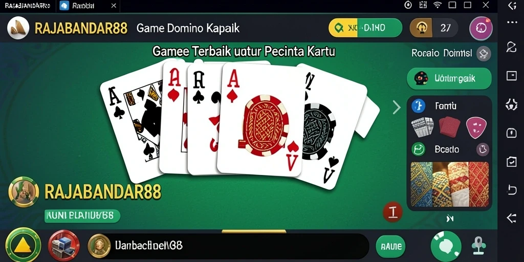 Tampilan menarik dari gameplay seru Domino RAJABANDAR88.