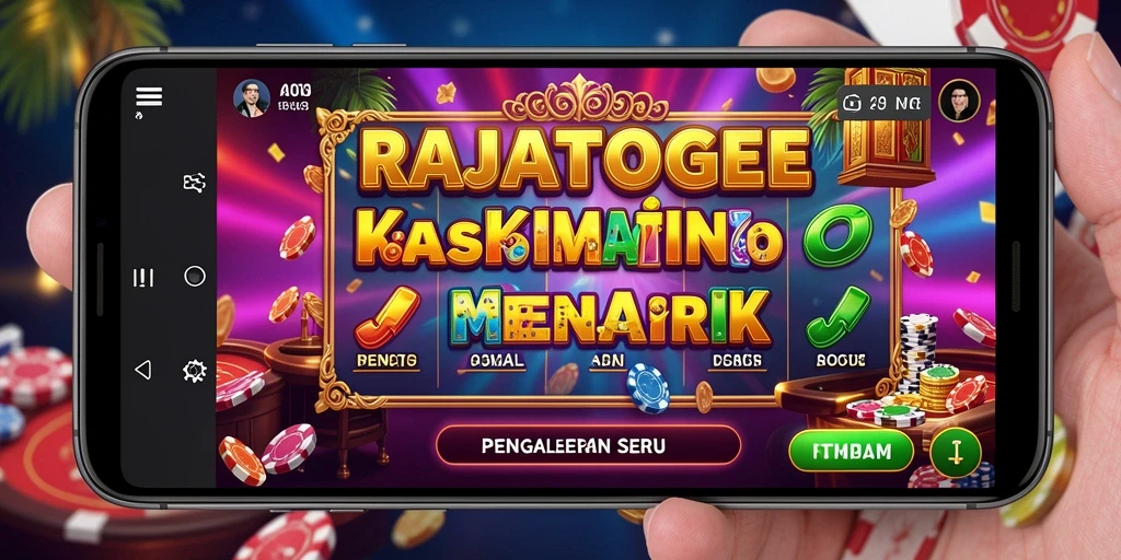 Tampilan gameplay menarik dari RAJATOGEL dalam suasana Kasino.