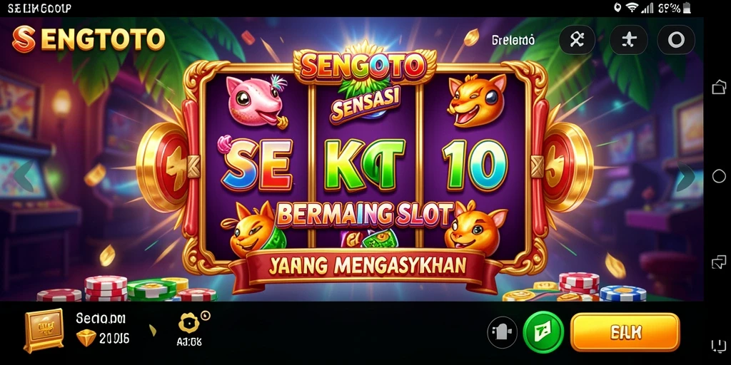 Screenshot utama SENGTOTO menampilkan gameplay Slot yang memukau.