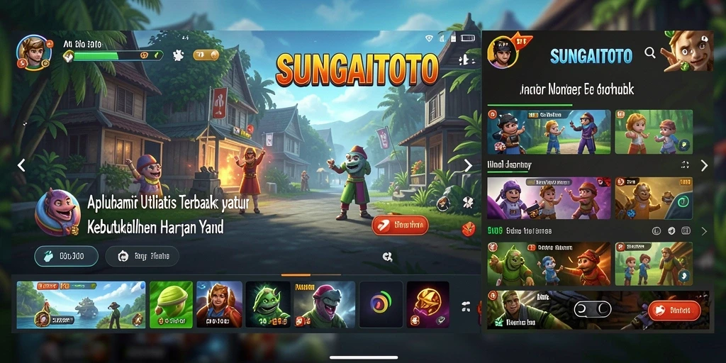 Screenshot SUNGAITOTO menunjukkan fitur aplikasi utilitas yang praktis.