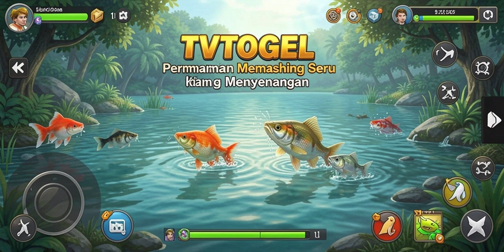 Tampilan gameplay TVTOGEL yang menarik saat bermain memancing.